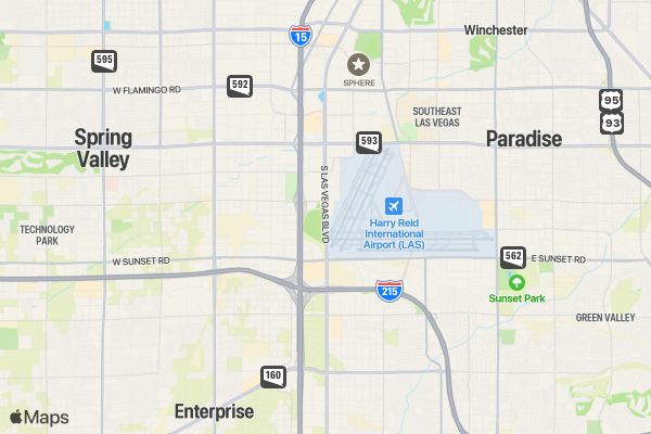 Keep Going 5K/10K/13.1 Run LAS VEGAS location map image