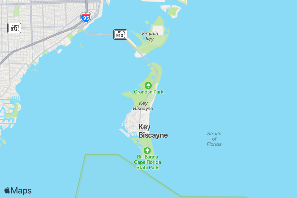 Key Biscayne Triathlon Trilogy 3 location map image