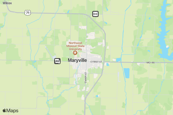 Maryville Marathon, The Chamber Country Classic location map image