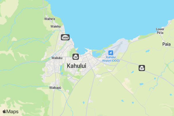 Maui Marathon location map image