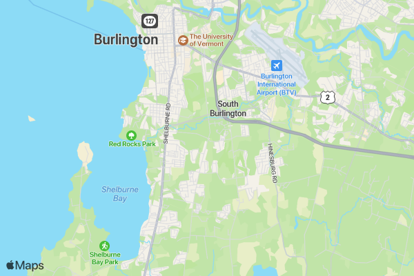 Miles for Migraine 2-mile Walk, 5K Run and Relax Burlington Event location map image