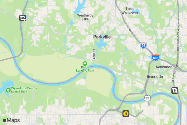 Miles for Migraine 2-mile Walk, 5K Run and Relax Kansas City Event location map image