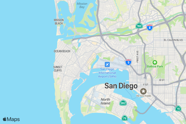 Miles for Migraine 2-mile Walk, 5K Run and Relax San Diego Event location map image