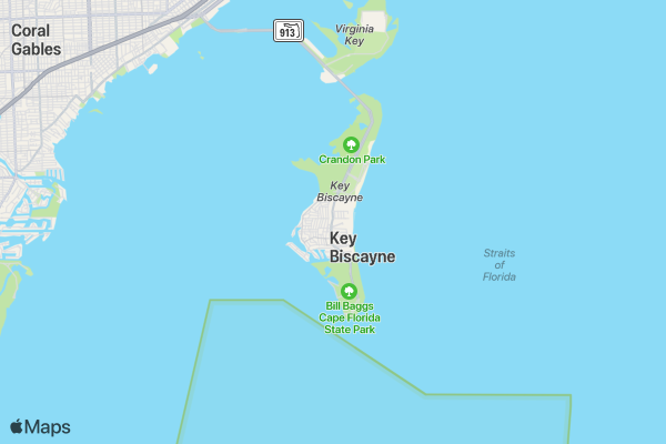 Ocean Key Triathlon location map image