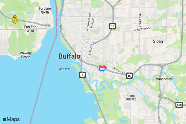 Pasta Run Buffalo location map image