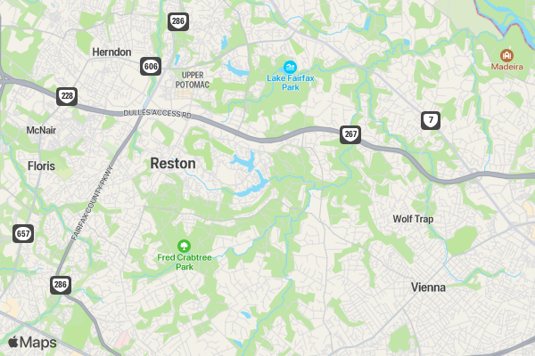 Reston Splash and Dash location map image