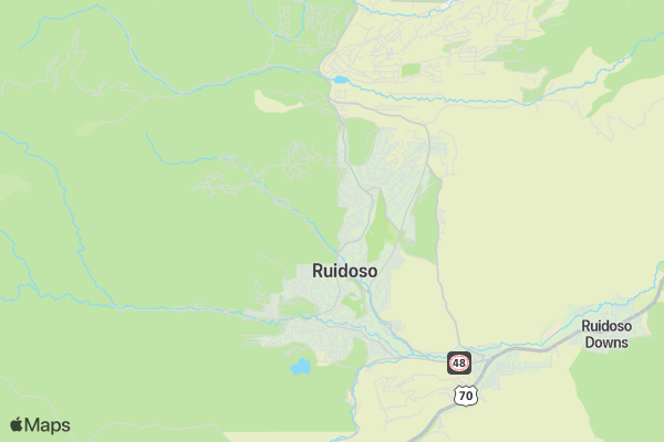 Ruidoso Grindstone Trail Races Half Marathon, 8.5-Mile & 4-Mile location map image