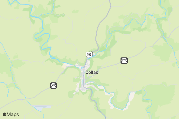 Run Run Rudolph Colfax, WA location map image