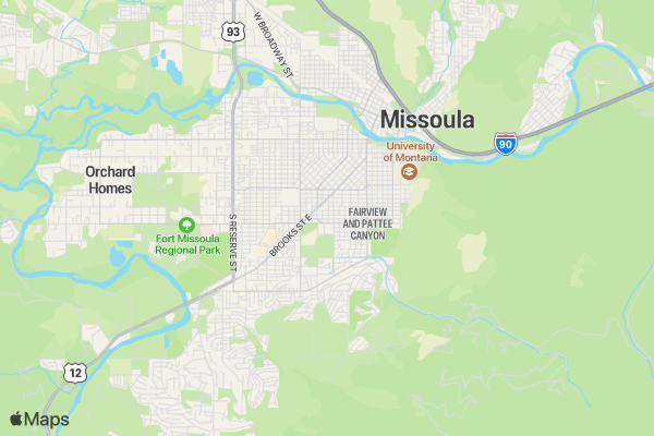 Run Wild Missoula Missoula Marathon location map image