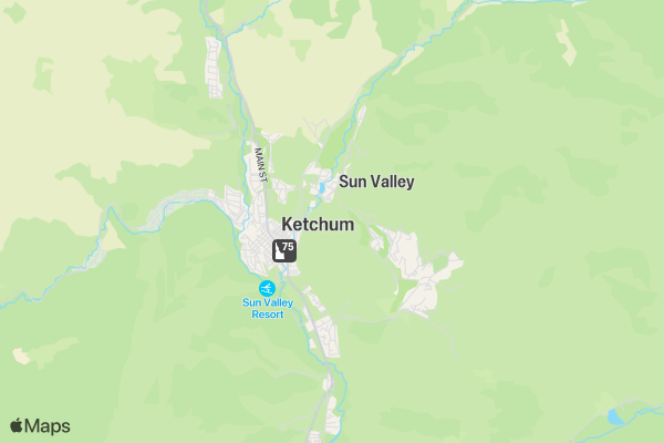 Sun Valley Half Marathon & 5K location map image