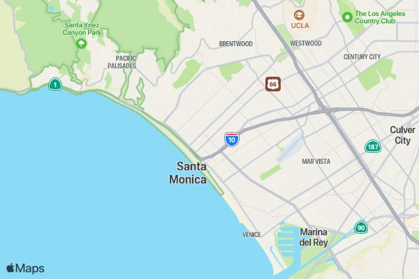 Sunrise Run LA location map image
