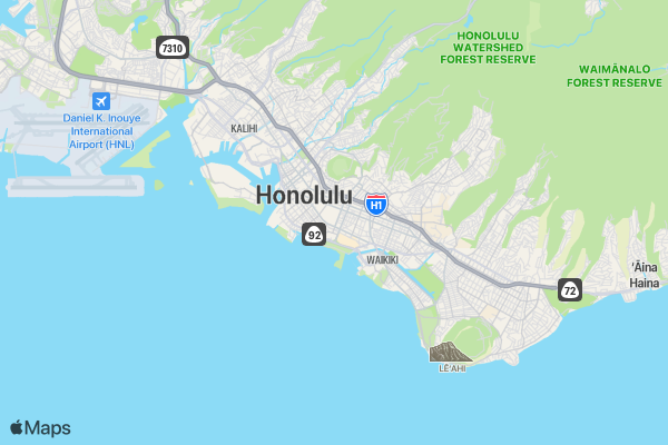 The Hapalua - Hawaii's Half Marathon location map image