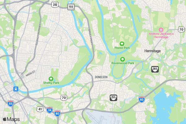 The Super Run 5K-Nashville location map image