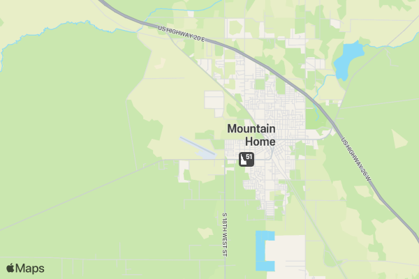 Daniel Dopps Memorial RAM PRCA Rodeo-Mountain Home, Idaho location map image