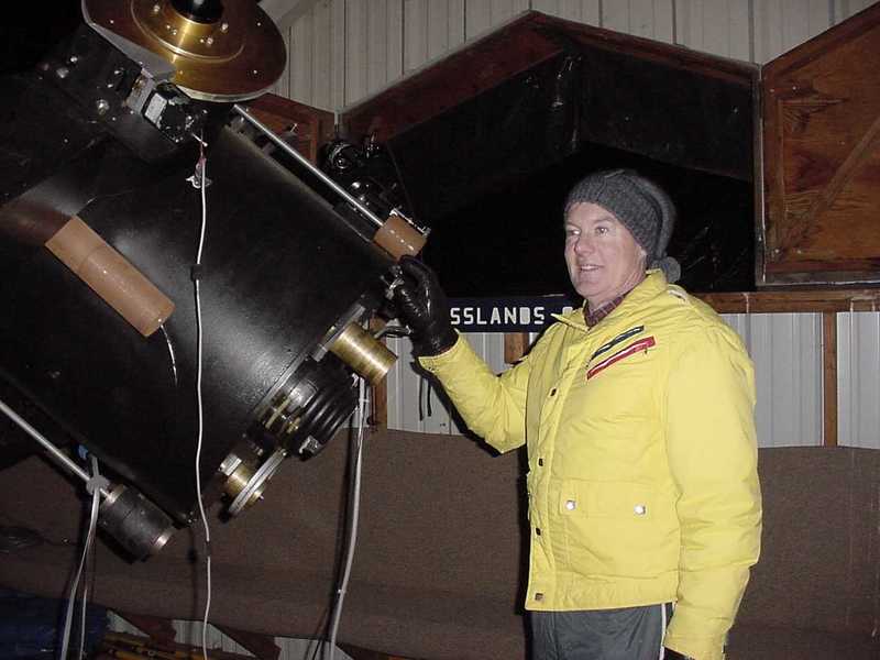 Tim at telescope