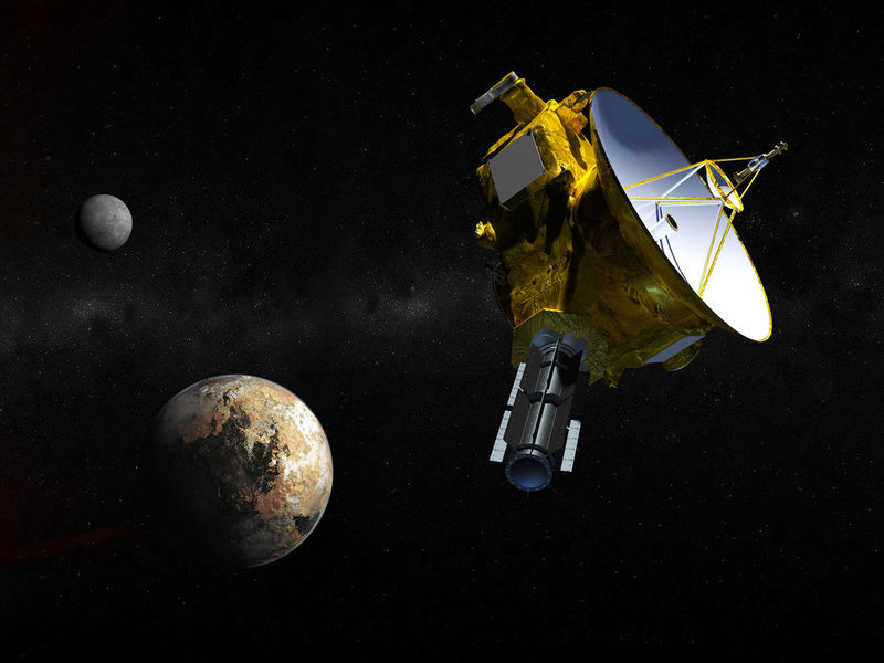 Pluto flyby new horizons art