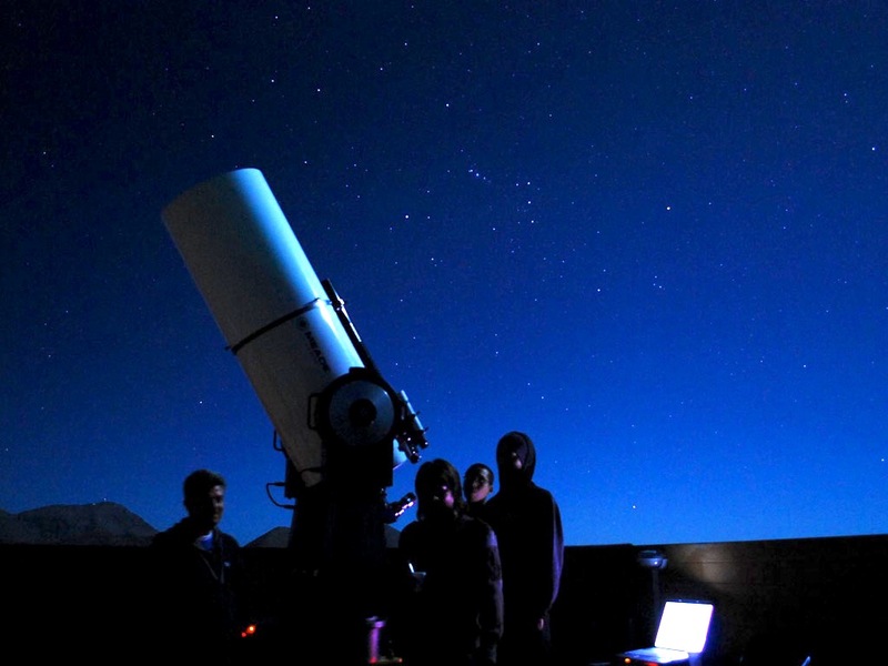 Observing at pangue observatory in chile