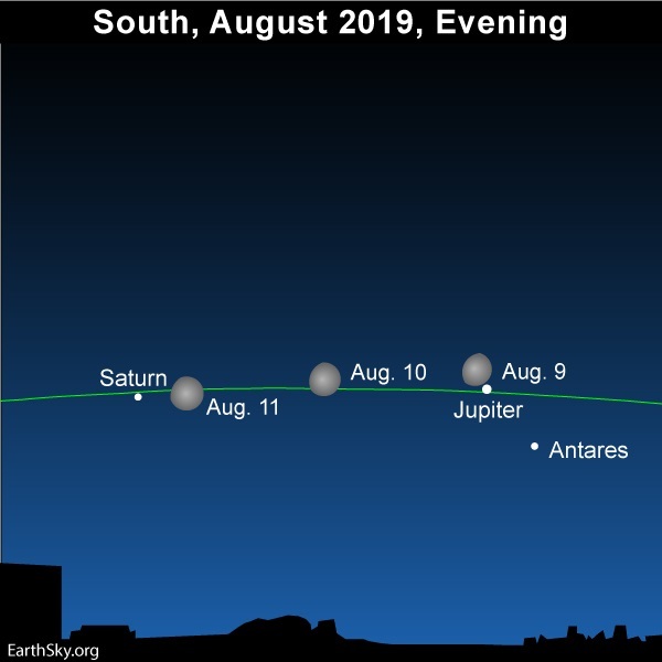 Multiple moon jupiter antares saturn august 2019 9 10 11