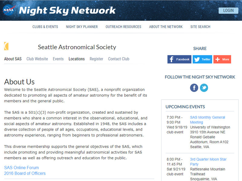 Night sky network