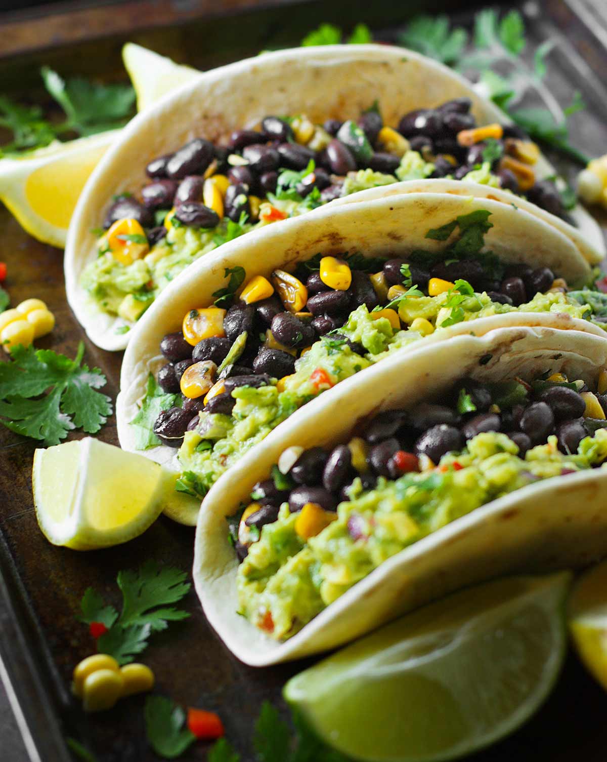 LOADED GUACAMOLE VEGETARIAN TACOS