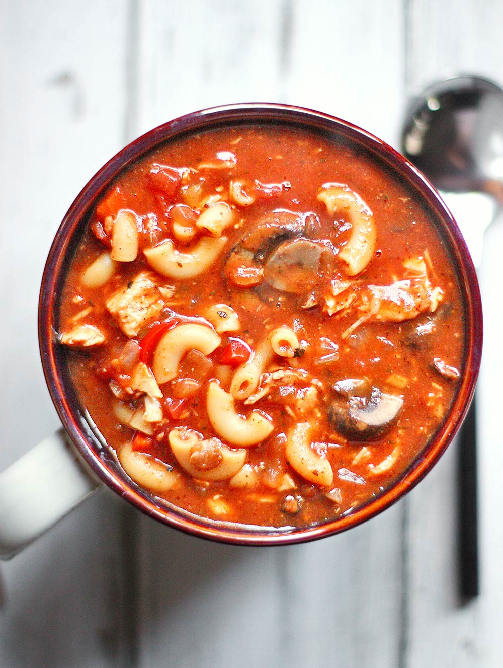 Slow Cooker Chicken Chili Soup from Soupaddict.com