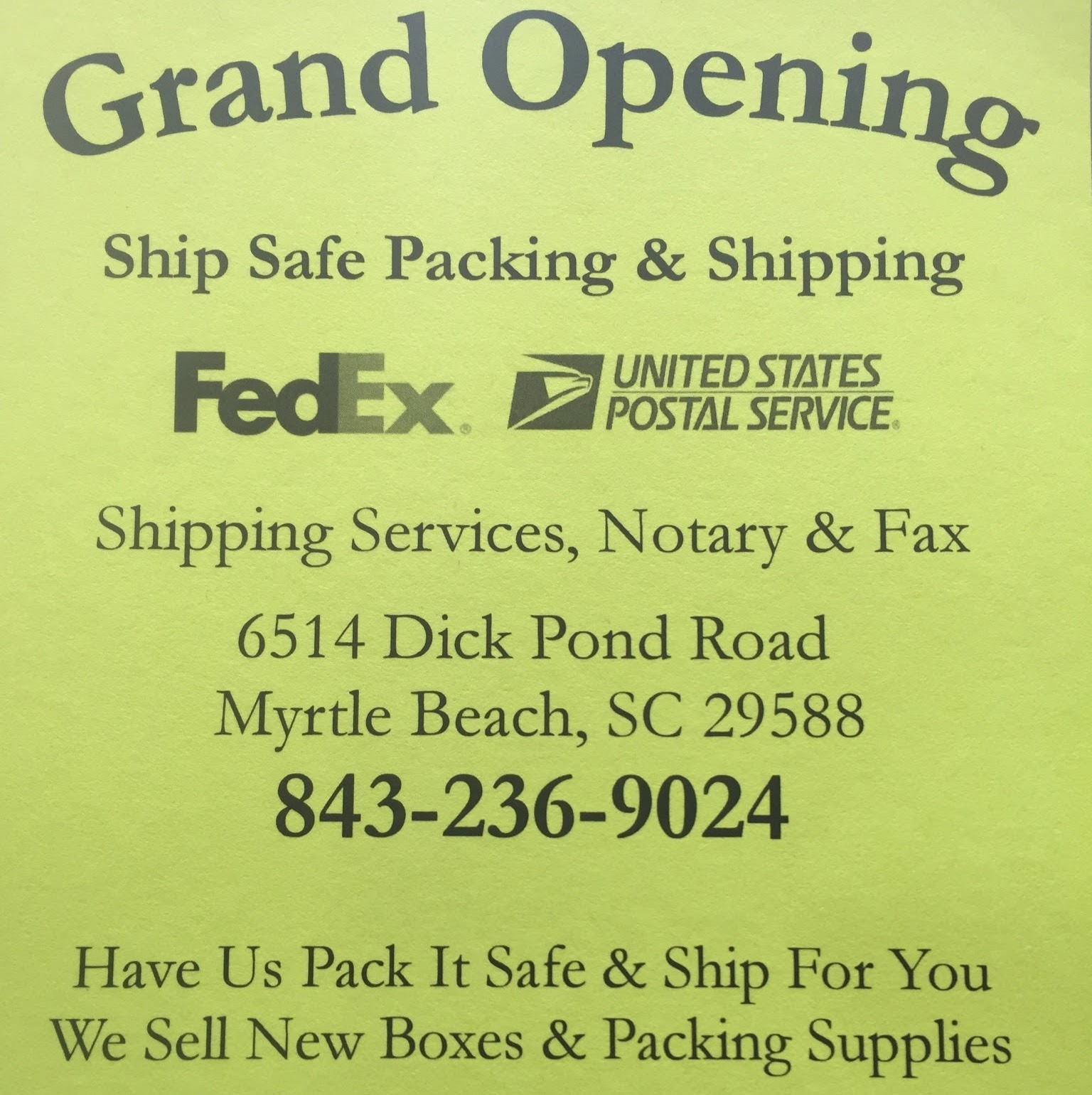 Ship Safe Packing & Shipping