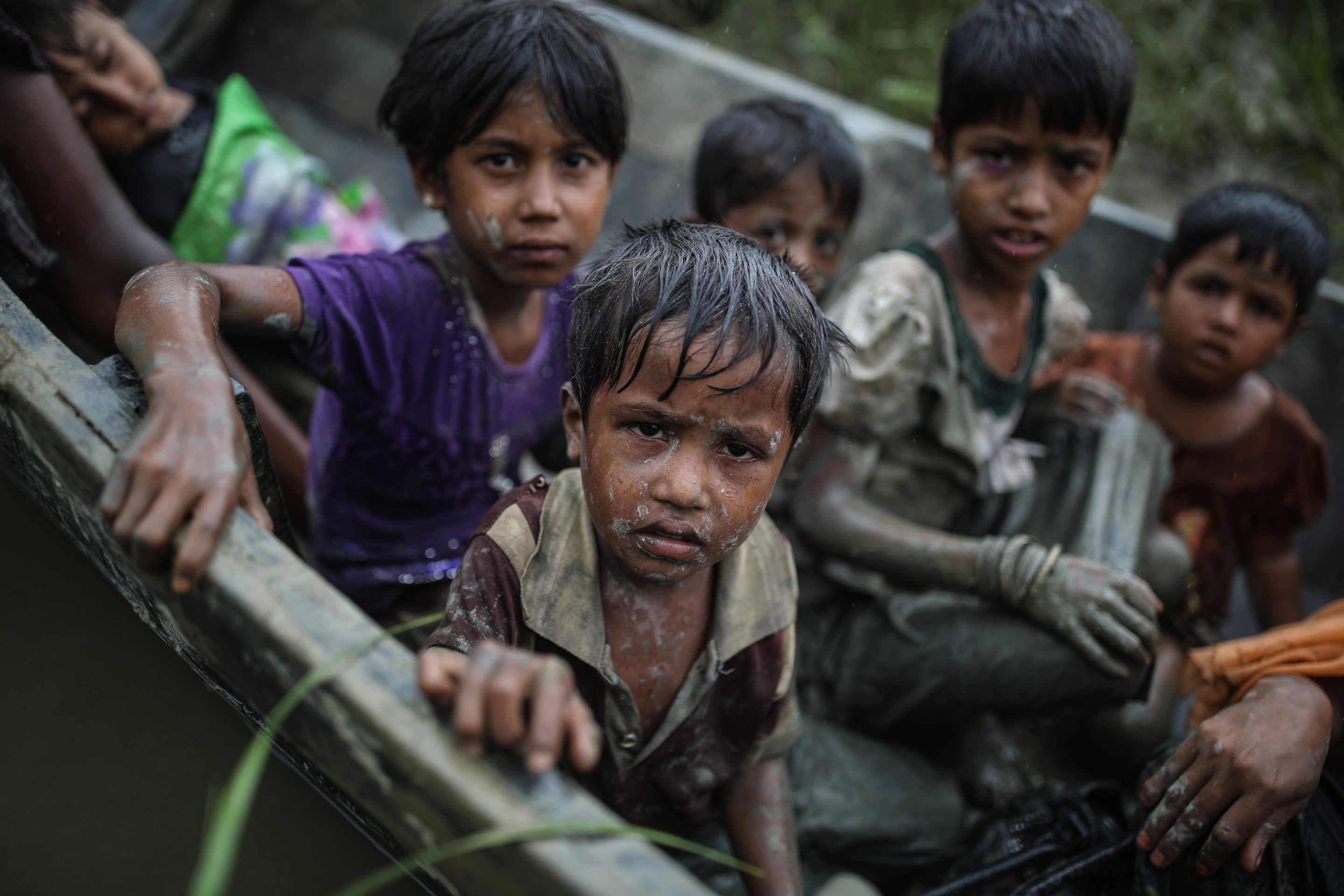 Myanmar people evacuating (Getty)