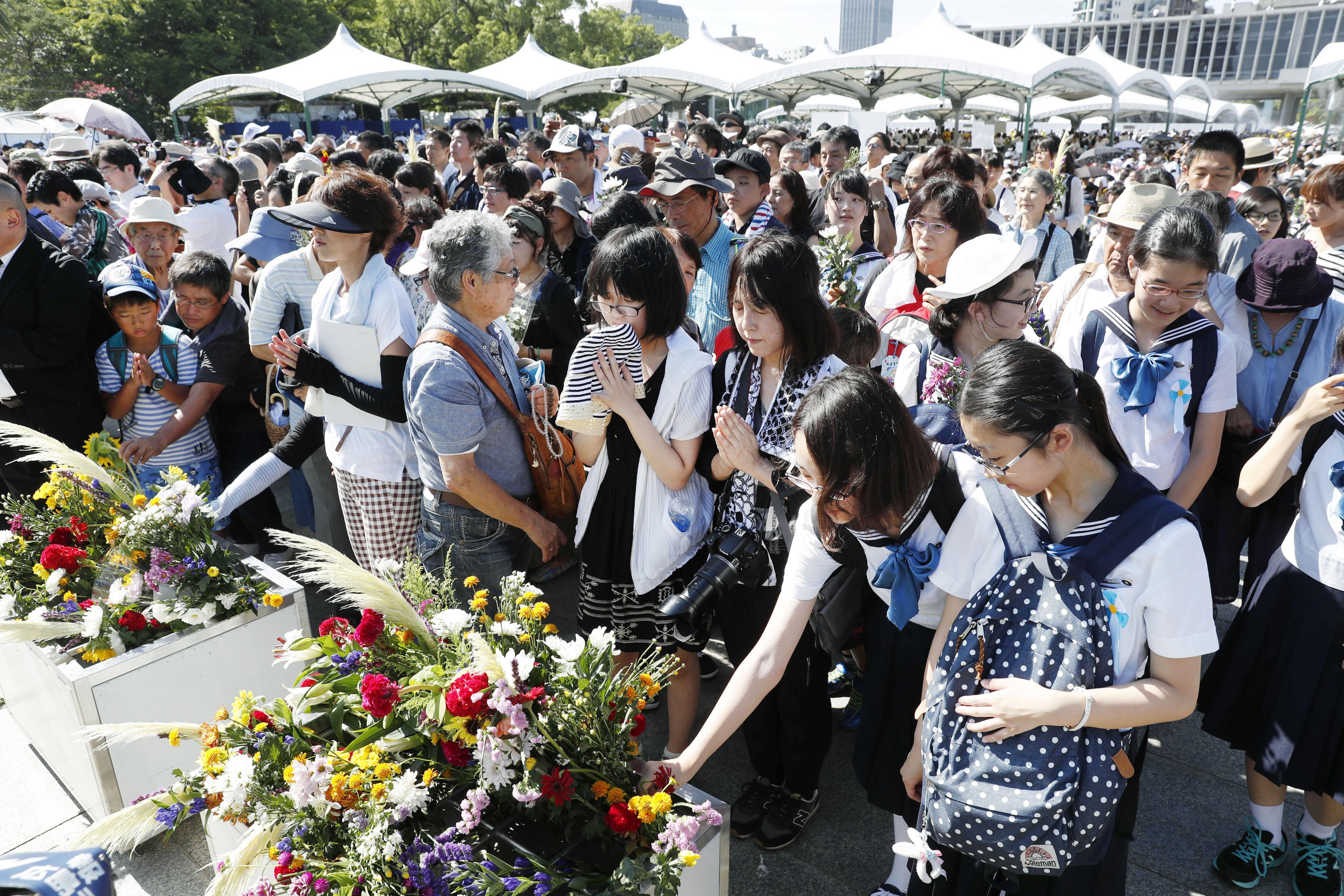 Hiroshima marks 72nd A-bomb anniversary with eyes on nuke ban treaty