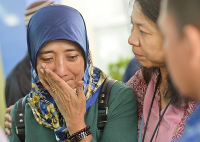 Kin of Indonesia plane crash victims