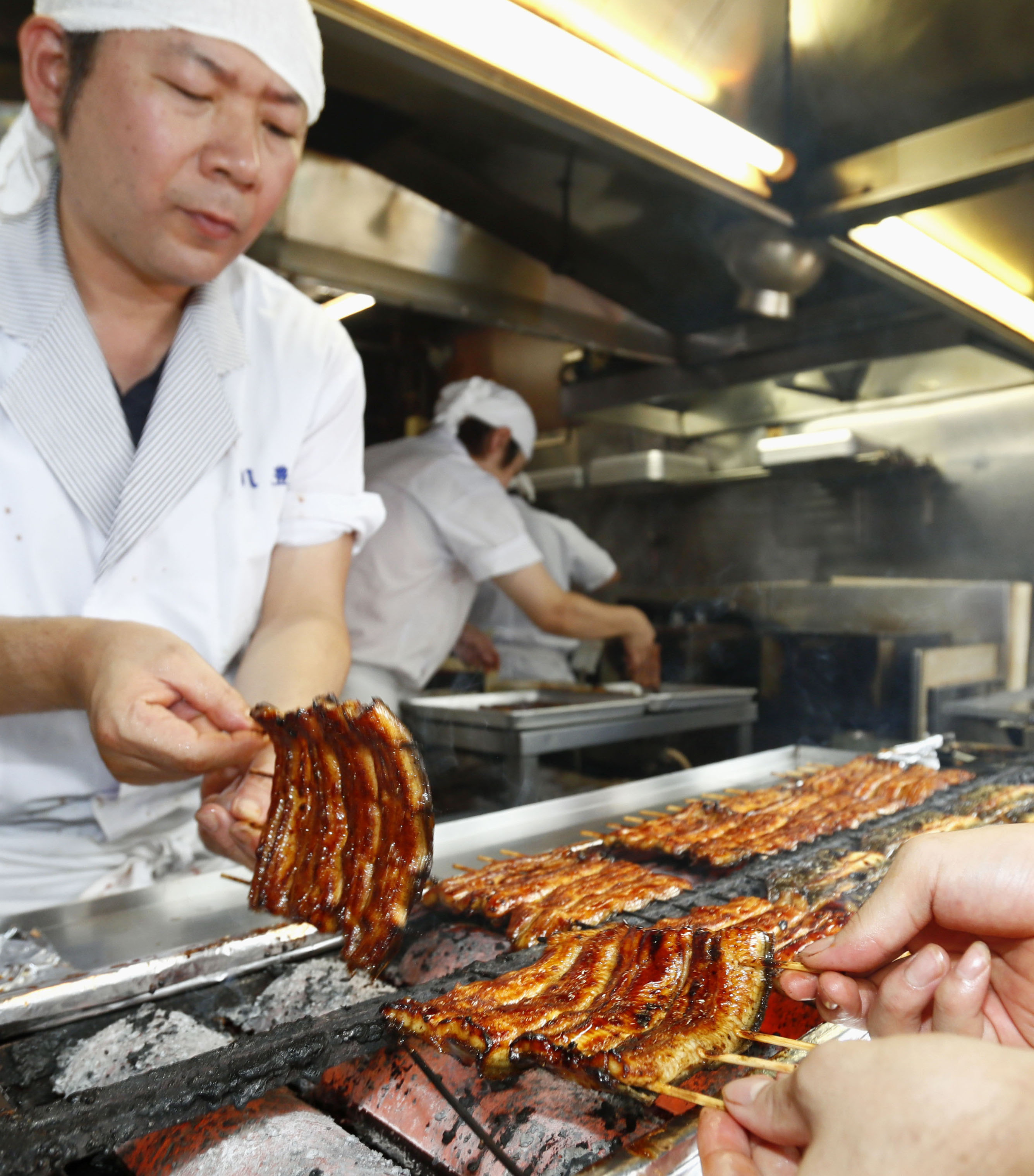 Traditional eel-eating day in Japan