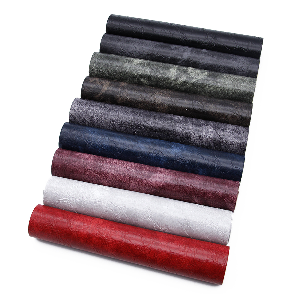 David accessories Rainbow Metal Faux Leather Sheets Burst Crack Synthetic Leather Fabric 6 Pcs 8 x 13 for DIY Projects Earring Making Crafts 20 cm x 34 cm Crack Leather