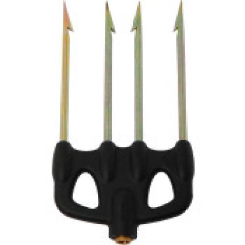 3-Prong Tempered Steel Spearhead