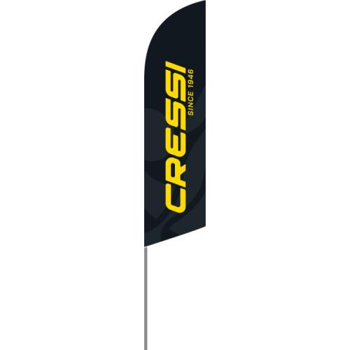 Wing Flag (black/yellow) [60 x 240 cm]