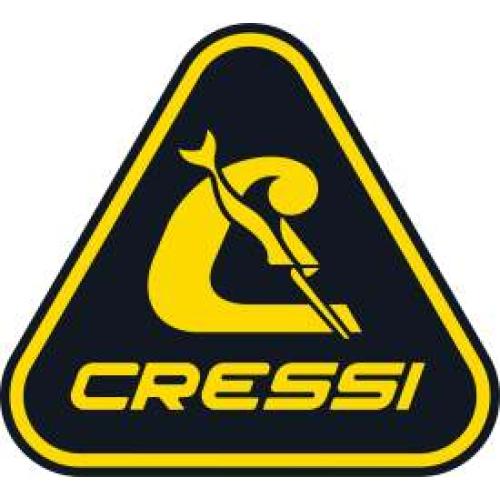 Cressi Triangle Sticker (black/yellow) [30 x 27 cm]