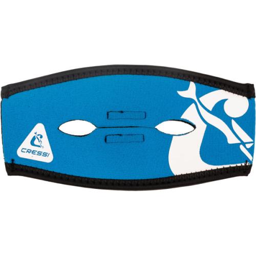Pony Tail Neo Mask Strap Cover (blue/white)