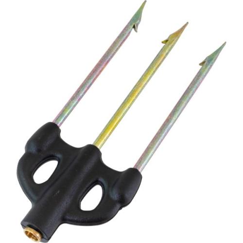 3-Prong Tempered Steel Spearhead