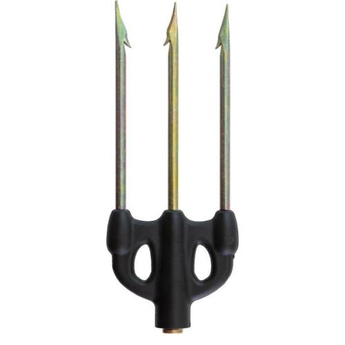 3-Prong Tempered Steel Spearhead