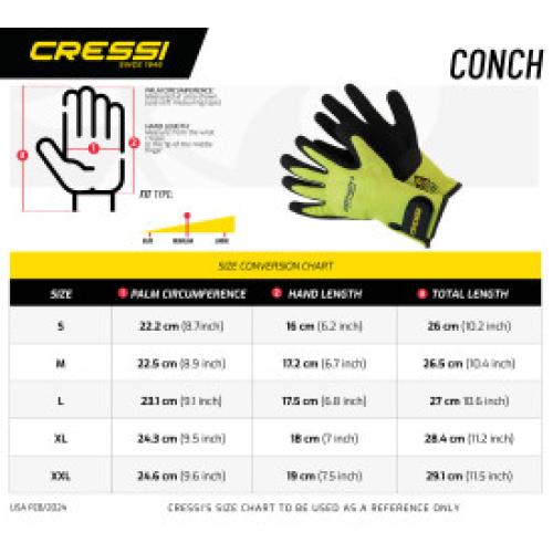 Conch Dyfiber Gloves (lime) [L]