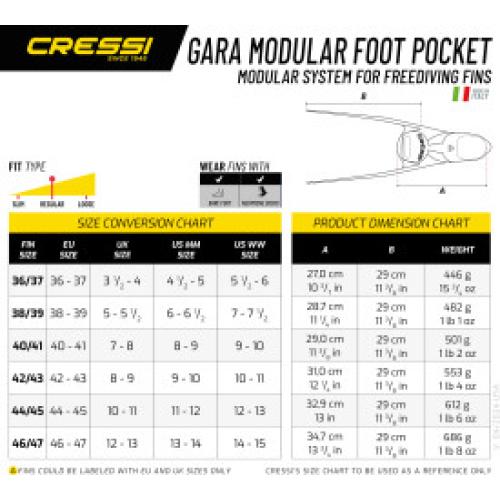Gara Modular Foot Pocket (pair) [40/41]