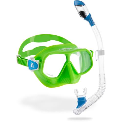 Rombo & Mini Dry (lime/azure-clear/blue)