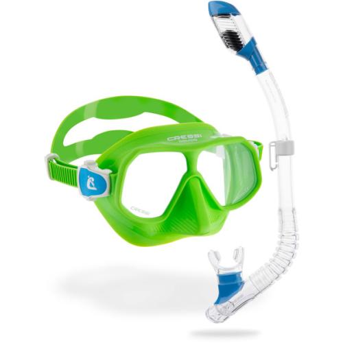 Rombo & Mini Dry (lime/azure-clear/blue)