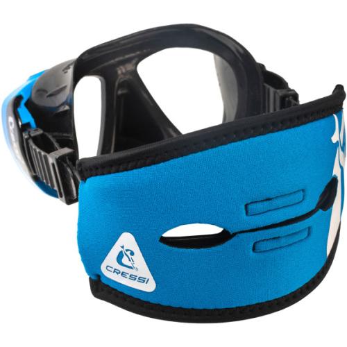 Pony Tail Neo Mask Strap Cover (blue/white)