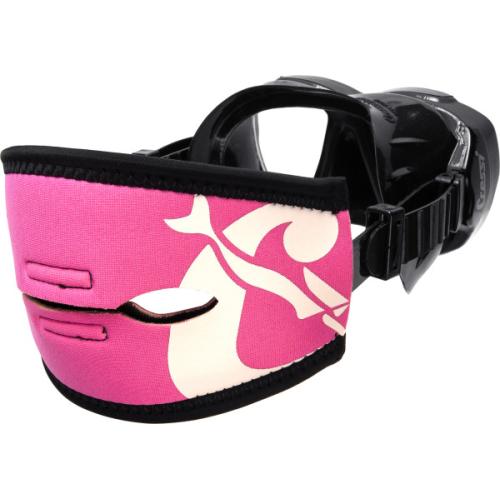Pony Tail Neo Mask Strap Cover (pink/white)