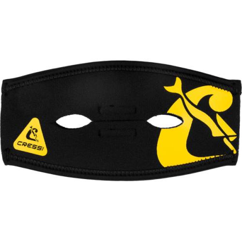 Pony Tail Neo Mask Strap Cover (black/yellow)