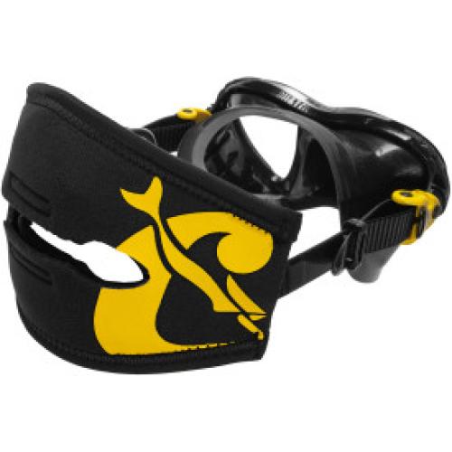 Pony Tail Neo Mask Strap Cover (black/yellow)