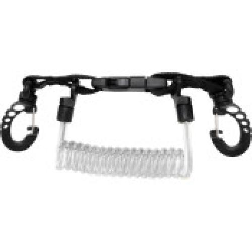 Coiled Lanyard with Split Ring and Snap