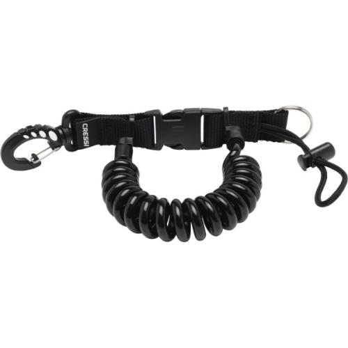 Coiled Lanyard with Split Ring and Snap