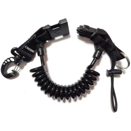 Coiled Lanyard with Split Ring and Snap