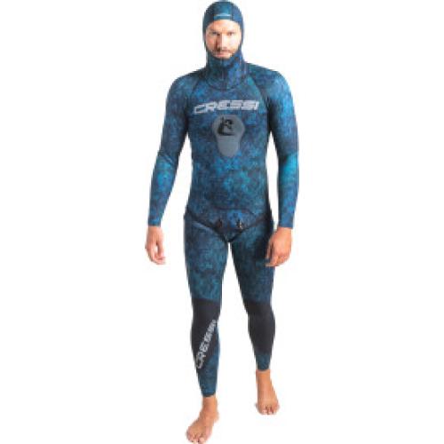 Tokugawa 2-pcs Nylon w/Hood 2mm Man (blue camo) [S]