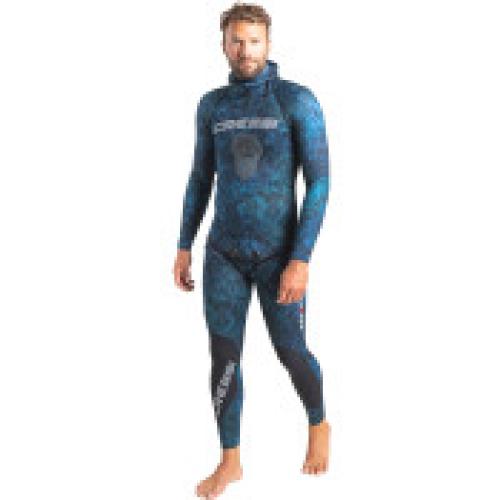 Tokugawa 2-pcs Nylon w/Hood 2mm Man (blue camo) [S]
